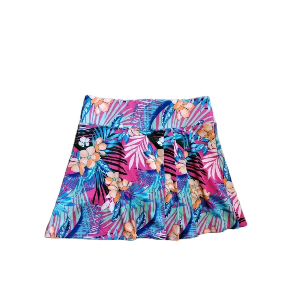 Tommy Bahama Skort Floral Tropical Women's Size S Golf Tennis Running Colorful